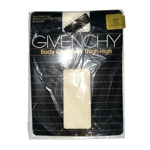 NEW Givenchy Vintage Gleaners Thigh High Lace Sheer Hosiery size C in Ivoire